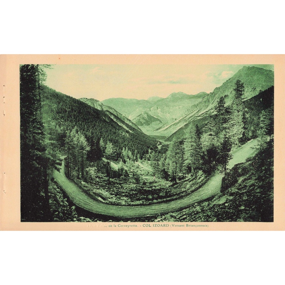 Vintage Col Izoard Vallee de la Cerveyrette French Alps Photogravure Print